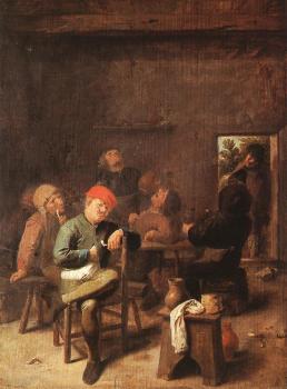 阿德裡安 佈魯維爾 Peasants Smoking And Drinking 阿德裡安 佈魯維爾 Peasants Smoking And Drinking